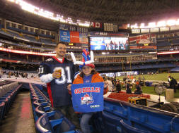 Hans Steiniger and Annabella at the Rogers Centre
