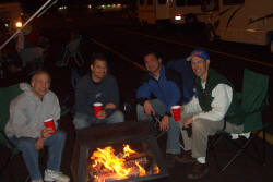 The fire pit is a weekend essential