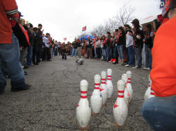 Beer Keg Bowling on the Quest for 31