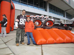 Inflatable Cleveland Browns Obstacle Challenge