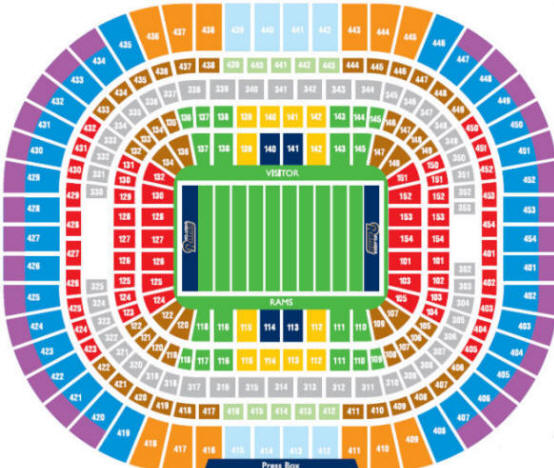 Edward Jones Dome St. Louis Rams Seating Chart