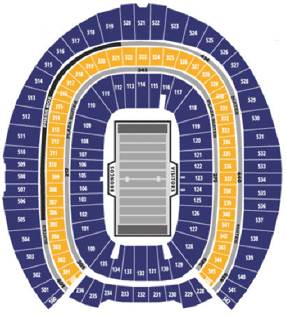 Invesco Field Seating Chart
