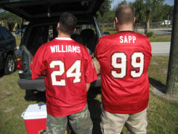 Cadillac Williams and Warren Sapp