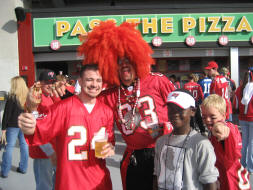 Me and Orange-headed afro guy