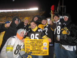 Hanging with some genuine Pittsburgh Steeler Fans