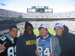 a pic with some detroit Lions fans