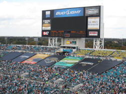 Masked off sections at EverBank Field